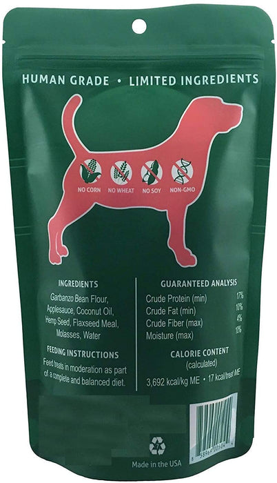 Apple & Hemp Seed - Shaded Trails All Natural Crunchy Dog Treats 8 oz - Vegan & Grain Free